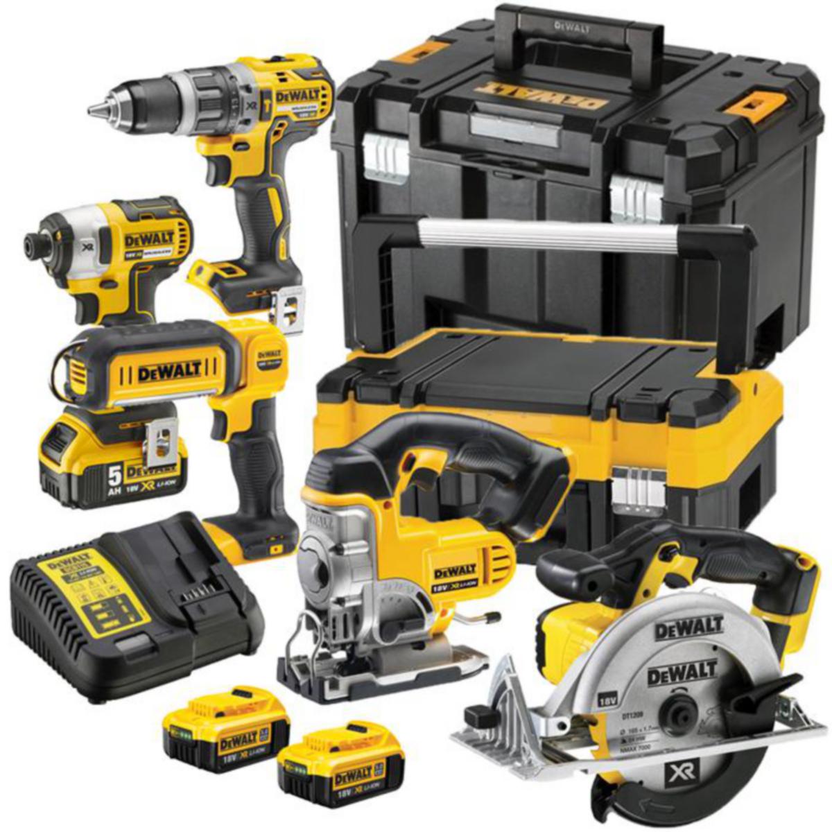 Kombikit DEWALT DCK551P3T-QW - KOMBIPAKET 5 MASK.+ 3X18V DEWALT DCK551P3T-QW